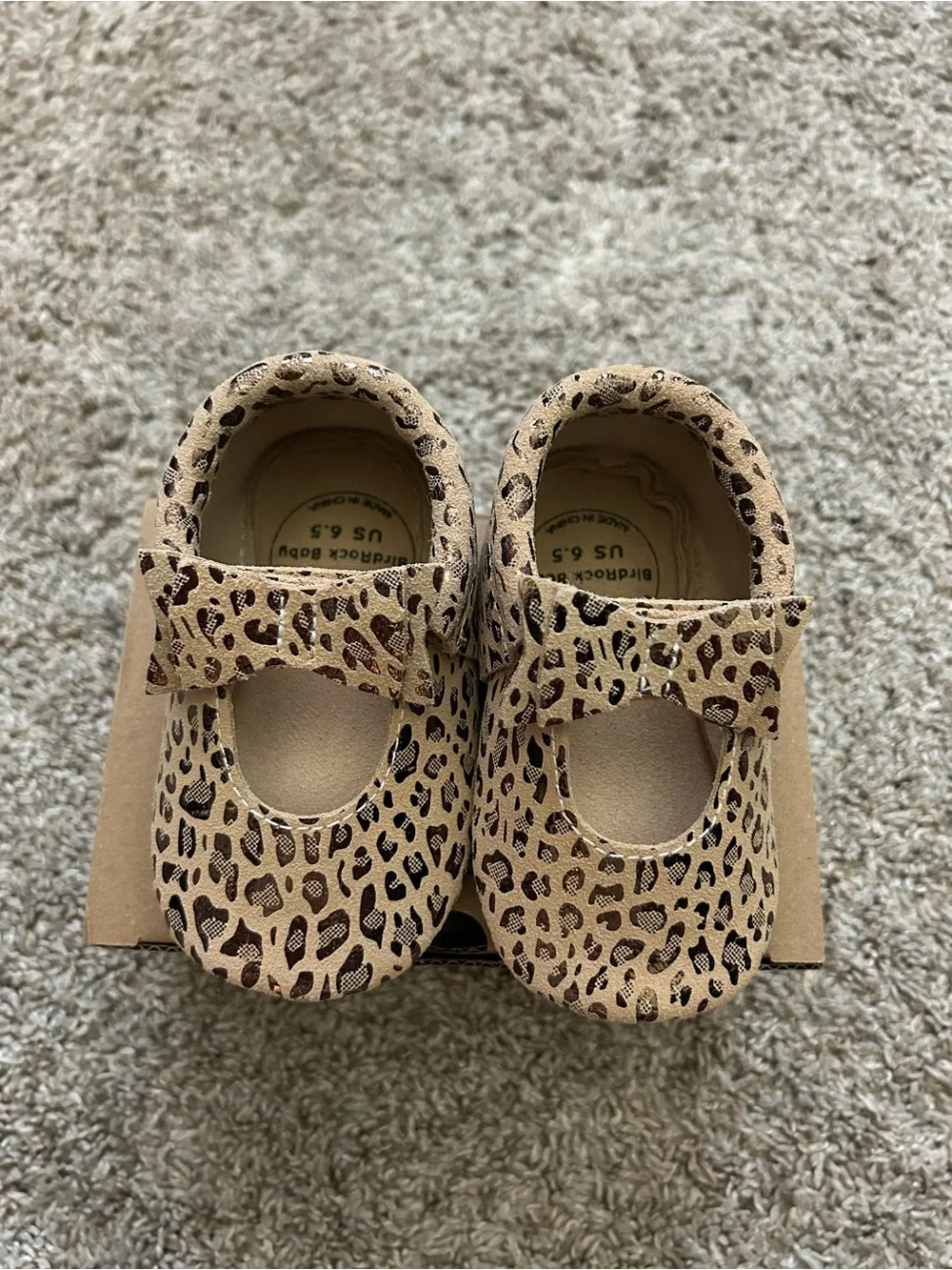 Baby Mary Jane Shoes in Leopard Print - Childrens Footwear